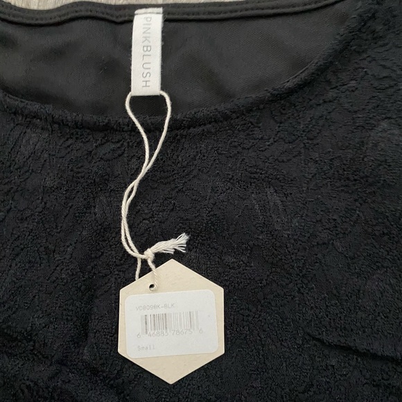 Maternity Black Lace Fitted MIDI Dress - Picture 7 of 9